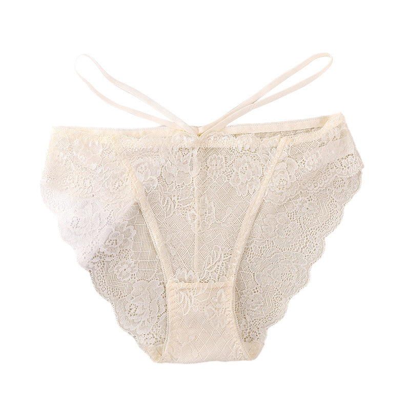Signature Lace Thong Low Rise with Breathable Cotton Crotch