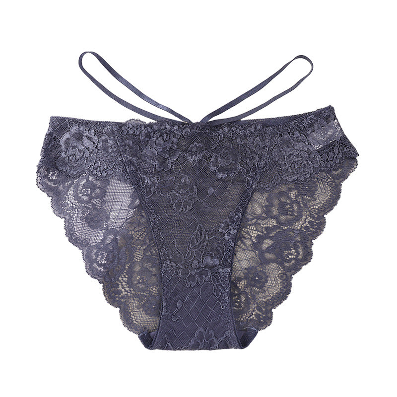 Signature Lace Thong Low Rise with Breathable Cotton Crotch