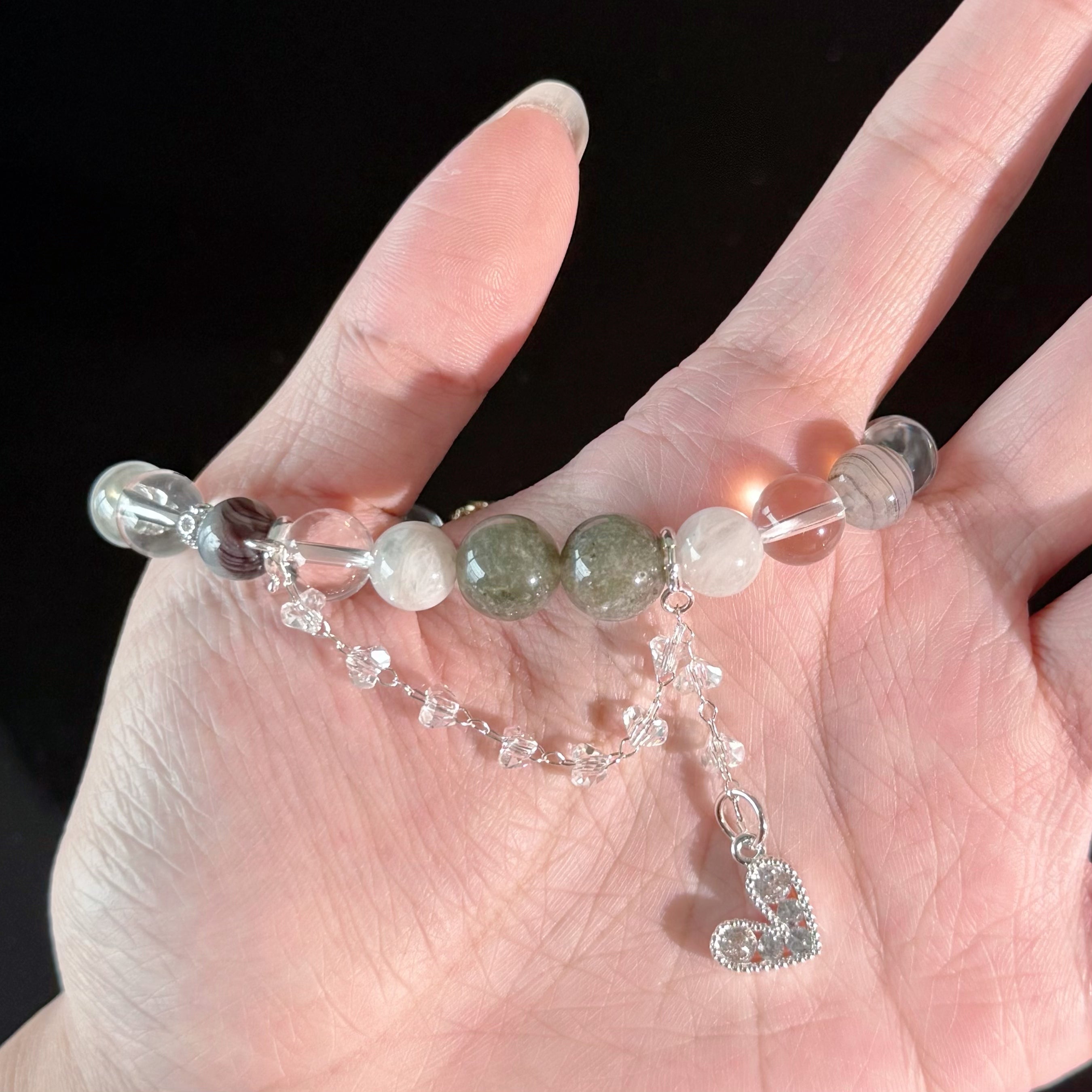 Virgo Crystal Bracelet – Green Aventurine, Citrine & Clear Quartz Zodiac Healing Bracelet