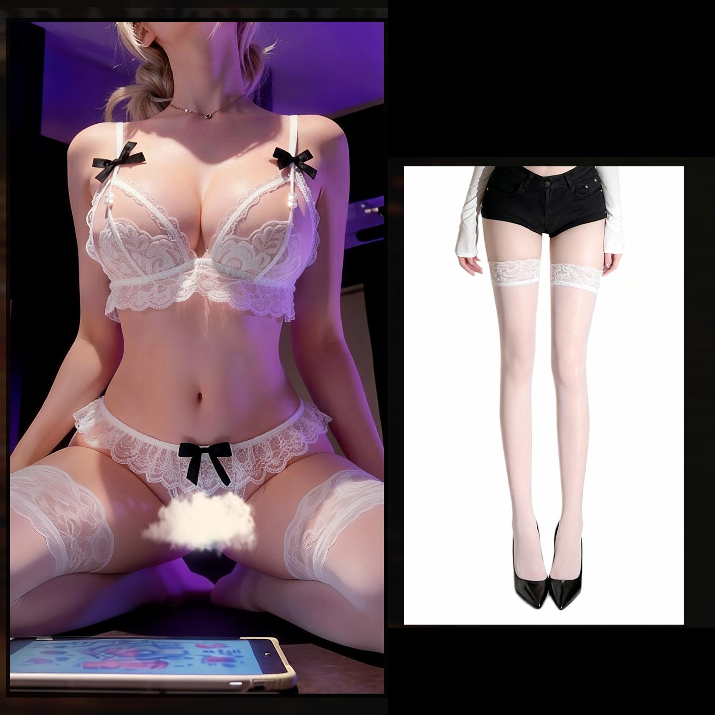 Lace Three-Point Lingerie