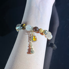 Tiger’s Eye & Citrine Wealth Bracelet – Success & Confidence Crystal Bracelet