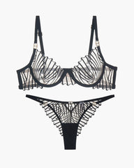 Thin Embroidered Bra and Panty 2 Sets