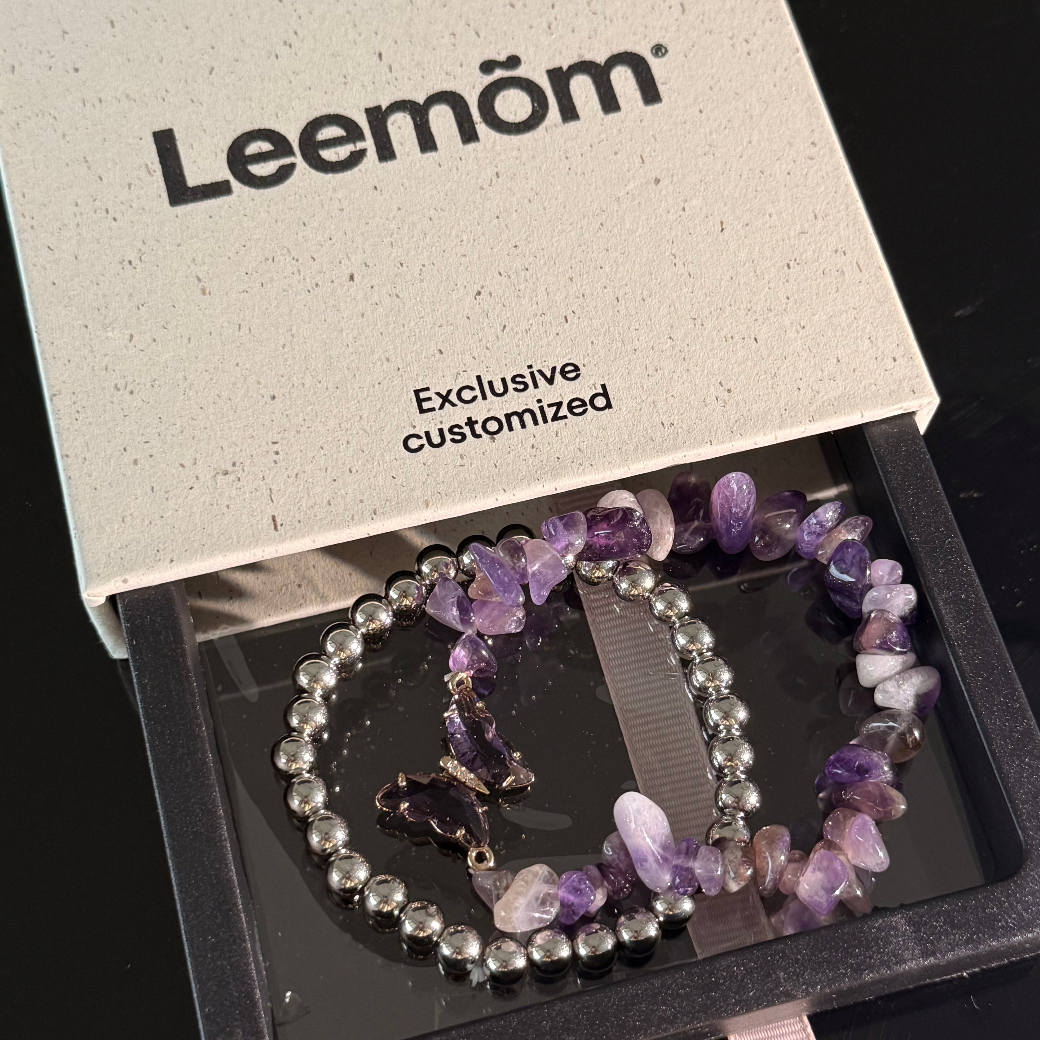 Pisces Amethyst Bracelet Set – Healing Crystal & Silver Energy Jewelry