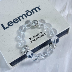 Pure Light Clear Quartz Zodiac Bracelet | Handmade Crystal Jewelry for Positive Vibes