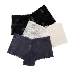 Alluring Breathable Lace Briefs Featuring Mid-Rise V-Shape Design