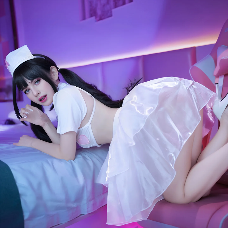 Sweetheart Nurse Split Uniform Suit