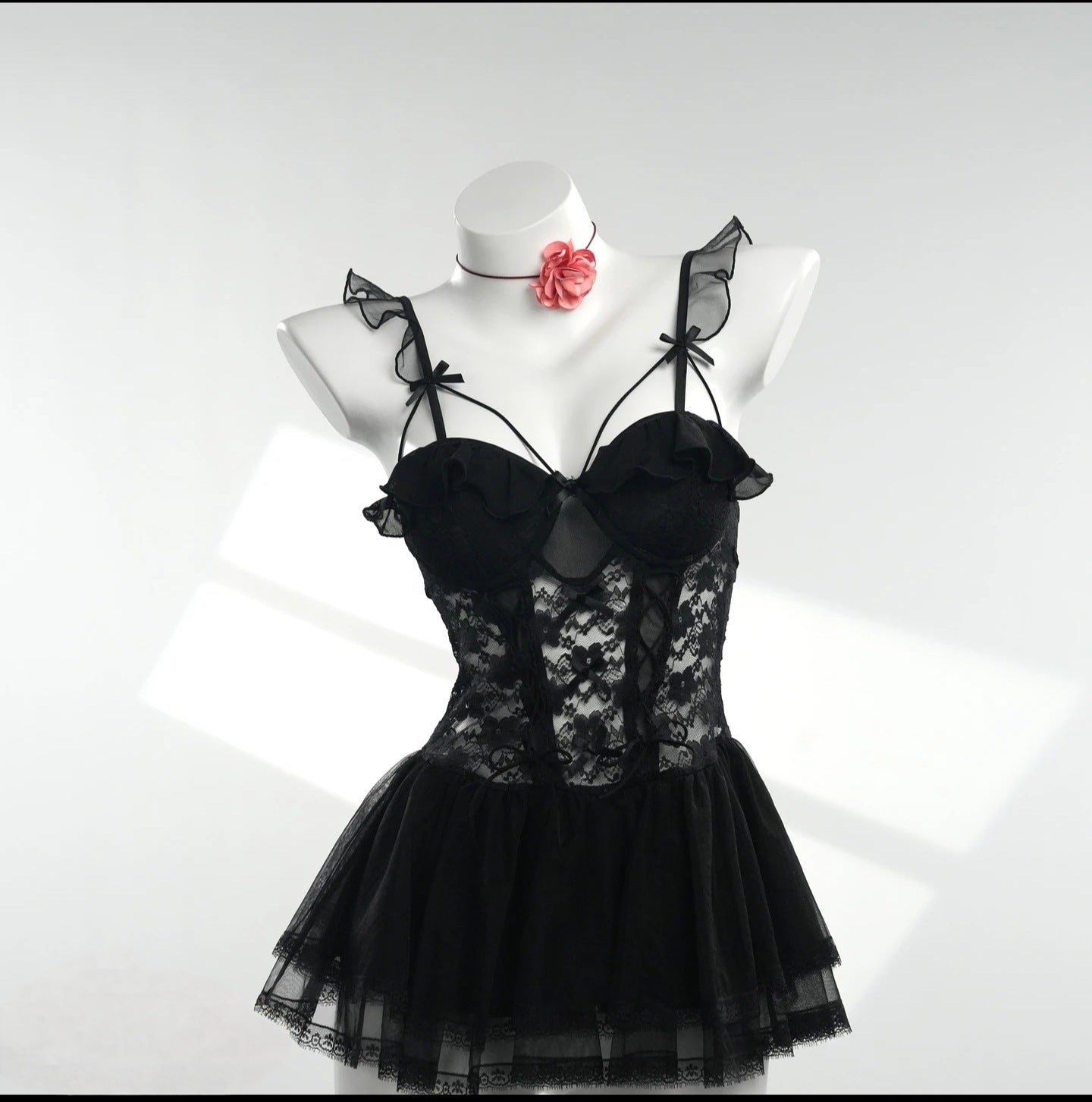 Transparent Mesh Camisole Lingerie