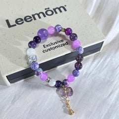 Dispel internal strife and enhance intuition | Purple Crystal Beads