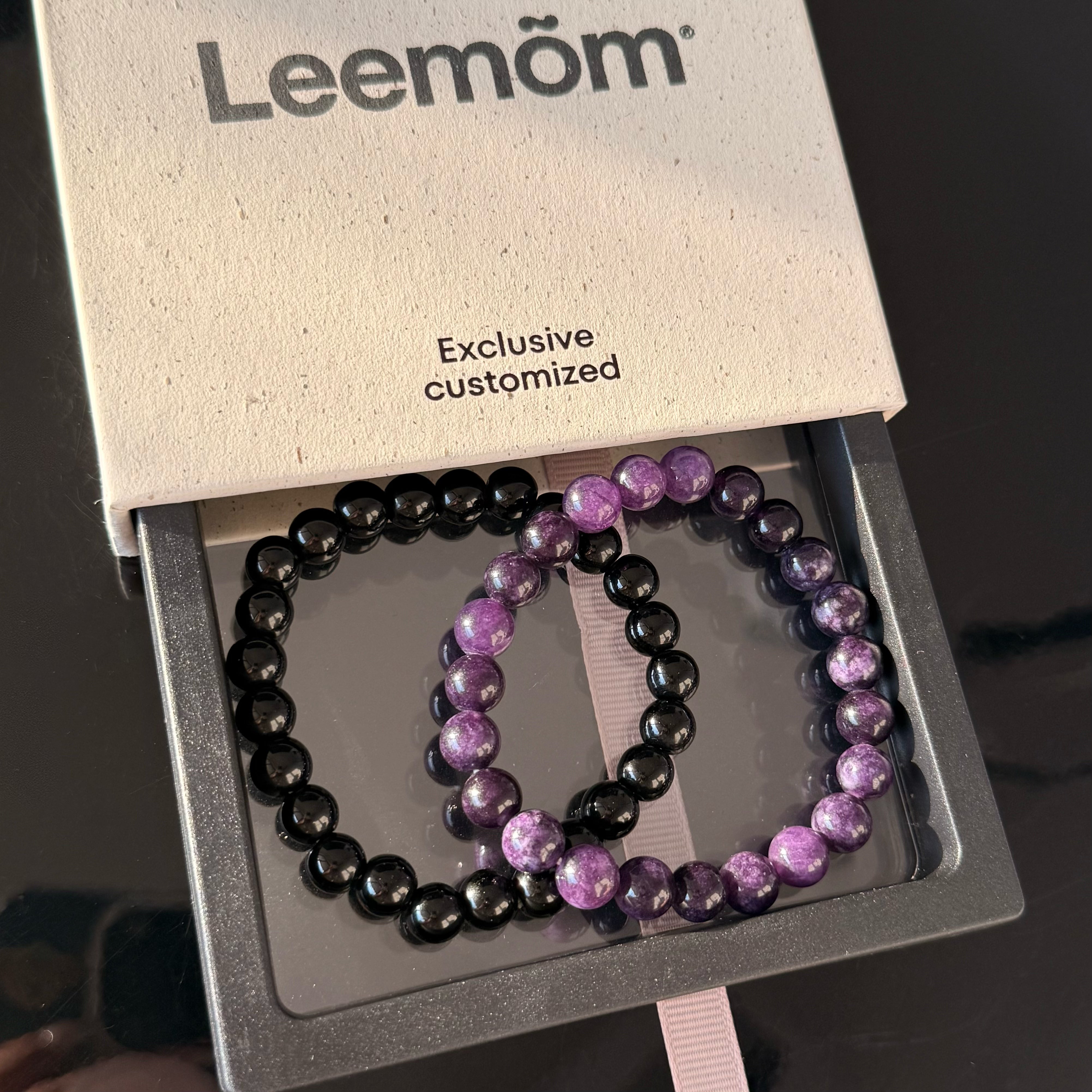Capricorn Crystal Bracelet Set – Amethyst & Black Obsidian Protection Bracelets