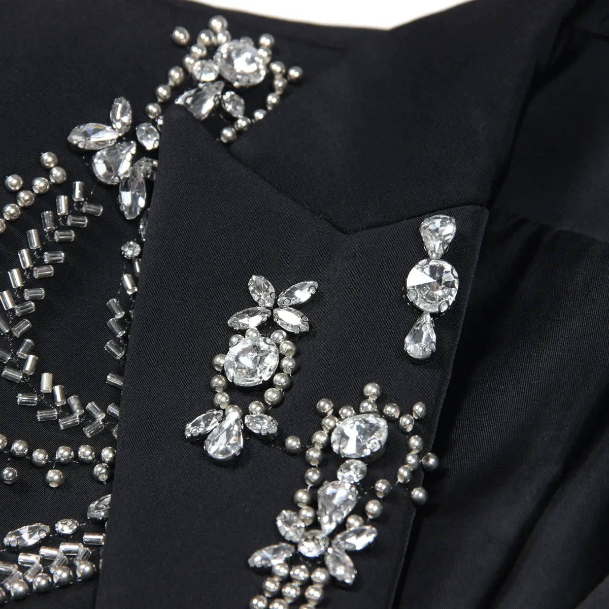Gorgeous Heavy Crystal Beading Women's Short Coat