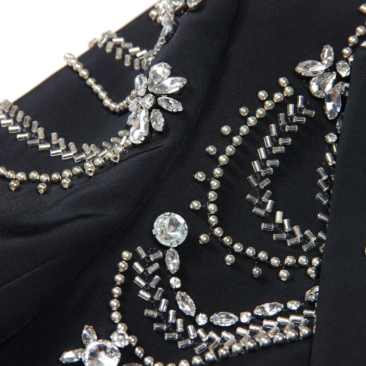 Gorgeous Heavy Crystal Beading Women's Short Coat